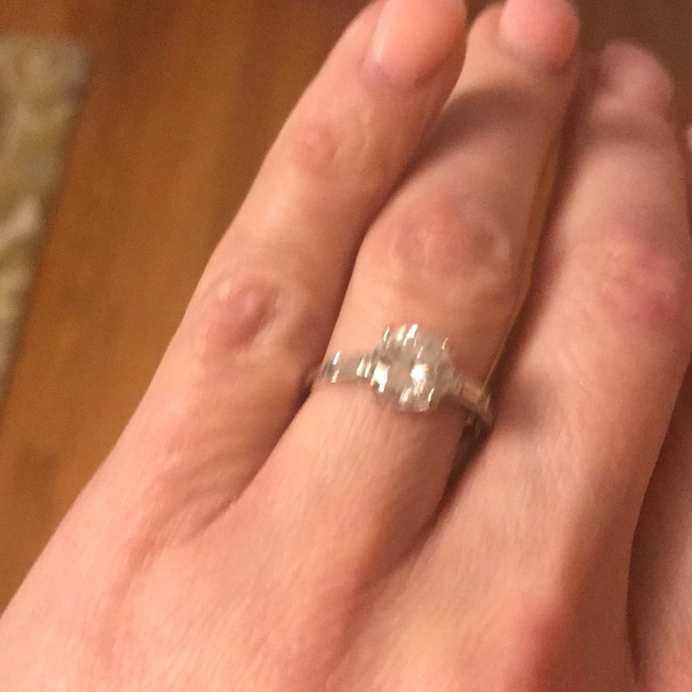 Gorgeous CZ “engagement” ring.